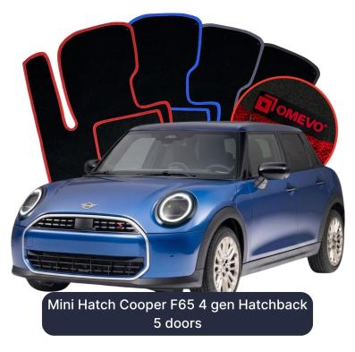 Velurové autokoberce OMEVO pro Mini Hatch Cooper F65 4 gen Hatchback 5 dveří (2023-2025)