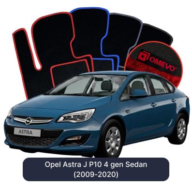 Velurové autokoberce OMEVO pro Opel Astra J P10 4 gen Sedan (2009-2015)