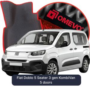 OMEVO 5D Pro Koberečky do Fiat Doblo 5 místný 3 gen KombiVan 5 dveří (2022-2026)