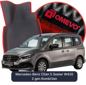 OMEVO 5D Pro Koberečky do Mercedes-Benz Citan 5 místný W420 2 gen KombiVan (2021-2026)