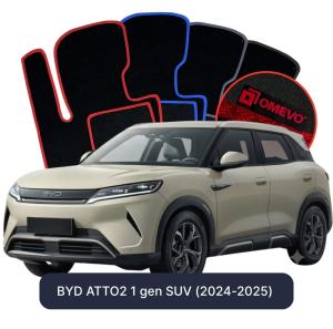 Velurové autokoberce OMEVO pro BYD ATTO2 1 gen SUV (2024-2025)