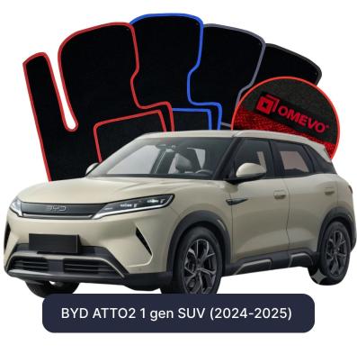 Velurové autokoberce OMEVO pro BYD ATTO2 1 gen SUV (2024-2025)