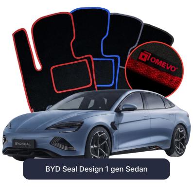 Velurové autokoberce OMEVO pro BYD Seal Design 1 gen Sedan (2022-2025)