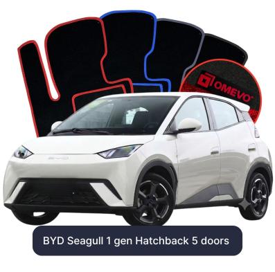 Velurové autokoberce OMEVO pro BYD Seagull 1 gen Hatchback 5 dveří (2023-2025)