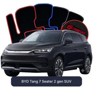 Velurové autokoberce OMEVO pro BYD Tang 7 místný 2 gen SUV (2018-2025)