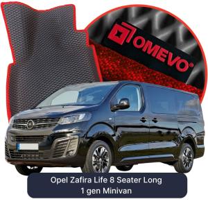 OMEVO 5D Pro Koberečky do Opel Zafira Life 8 místný Long 1 gen Minivan (2019-2026)