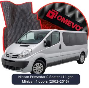 OMEVO 5D Pro Koberečky do Nissan Primastar 9 místný L1 1 gen Minivan 4 dveře (2002-2016)