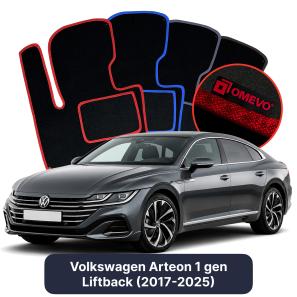 Velurové autokoberce OMEVO pro Volkswagen Arteon 1 gen Liftback (2017-2025)
