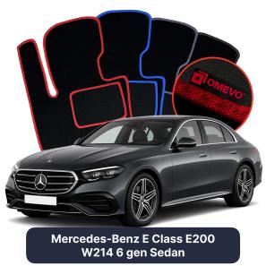 Velurové autokoberce OMEVO pro Mercedes-Benz E klasa E200 W214 6 gen Sedan (2023-2025)