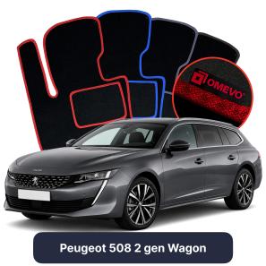 Velurové autokoberce OMEVO pro Peugeot 508 2 gen Kombi (2018-2025)