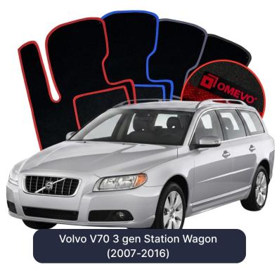 Velurové autokoberce OMEVO pro Volvo V70 3 gen Kombi (2007-2016)