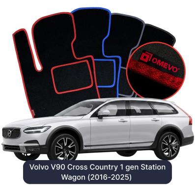 Velurové autokoberce OMEVO pro Volvo V90 Cross Country 1 gen Kombi (2016-2025)