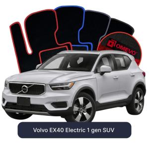 Velurové autokoberce OMEVO pro Volvo EX40 Elektrický 1 gen SUV (2017-2025)
