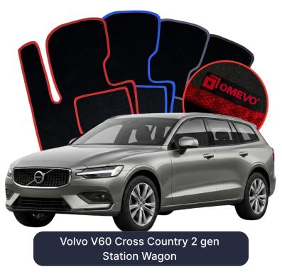 Velurové autokoberce OMEVO pro Volvo V60 Cross Country 2 gen Kombi (2018-2025)