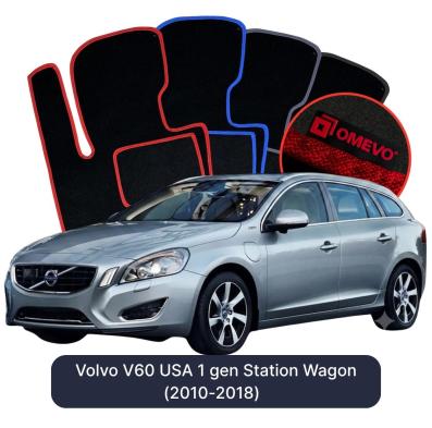 Velurové autokoberce OMEVO pro Volvo V60 USA 1 gen Kombi (2010–2018)