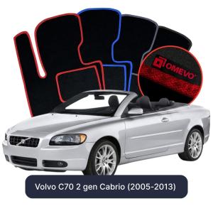 Velurové autokoberce OMEVO pro Volvo C70 2 gen Cabrio (2005-2013)