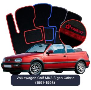 Velurové autokoberce OMEVO pro Volkswagen Golf MK3 3 gen Cabrio (1991-1998)