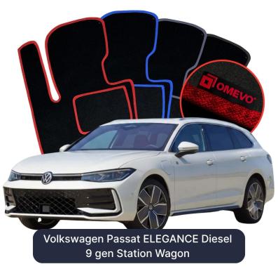 Velurové autokoberce OMEVO pro Volkswagen Passat ELEGANCE Diesel 9 gen Kombi (2024-2025)