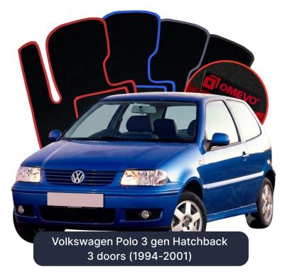 Velurové autokoberce OMEVO pro Volkswagen Polo 3 gen Hatchback 3 dveře (1994-2001)