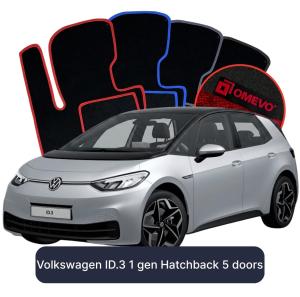 Velurové autokoberce OMEVO pro Volkswagen ID.3 1 gen Hatchback 5 dveří (2019-2025)