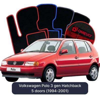 Velurové autokoberce OMEVO pro Volkswagen Polo 3 gen Hatchback 5 dveří (1994-2001)