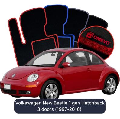 Velurové autokoberce OMEVO pro Volkswagen New Beetle 1 gen Hatchback 3 dveře (1997-2010)