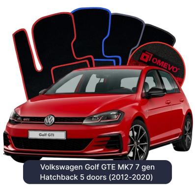 Velurové autokoberce OMEVO pro Volkswagen Golf GTE MK7 7 gen Hatchback 5 dveří (2012-2020)