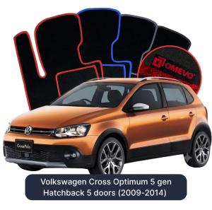 Velurové autokoberce OMEVO pro Volkswagen Cross Optimum 5 gen Hatchback 5 dveří (2009-2014)