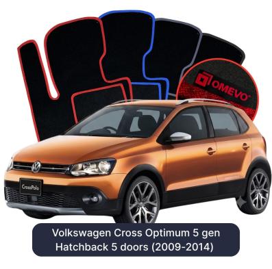 Velurové autokoberce OMEVO pro Volkswagen Cross Optimum 5 gen Hatchback 5 dveří (2009-2014)