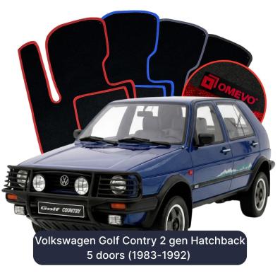 Velurové autokoberce OMEVO pro Volkswagen Golf Contry 2 gen Hatchback 5 dveří (1983-1992)
