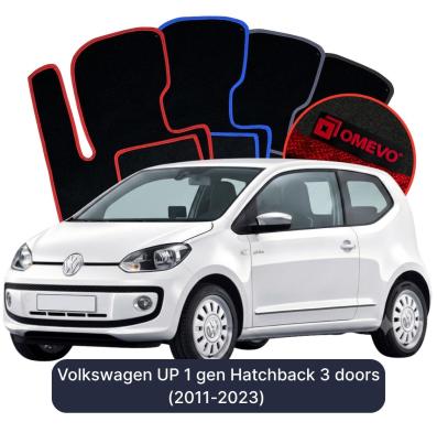 Velurové autokoberce OMEVO pro Volkswagen UP 1 gen Hatchback 3 dveře (2011-2023)