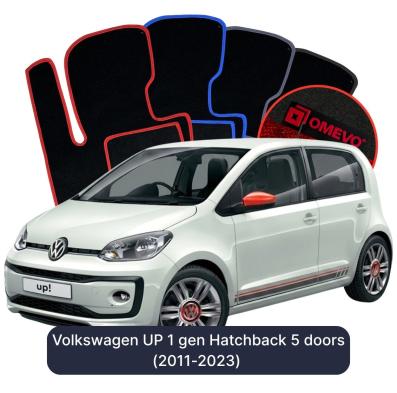 Velurové autokoberce OMEVO pro Volkswagen UP 1 gen Hatchback 5 dveří (2011-2023)