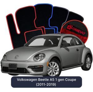 Velurové autokoberce OMEVO pro Volkswagen Beetle A5 2 gen Kupé (2011-2019)