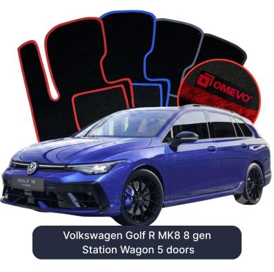 Velurové autokoberce OMEVO pro Volkswagen Golf R MK8 8 gen Kombi 5 dveří (2019-2025)