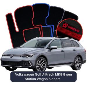 Velurové autokoberce OMEVO pro Volkswagen Golf Alltrack MK8 8 gen Kombi 5 dveří (2019-2025)