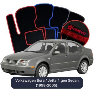Velurové autokoberce OMEVO pro Volkswagen Bora / Jetta 4 gen Sedan (1998-2005)