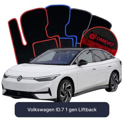Velurové autokoberce OMEVO pro Volkswagen ID.7 1 gen Liftback (2023-2026)
