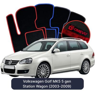 Velurové autokoberce OMEVO pro Volkswagen Golf MK5 5 gen Kombi (2003-2009)