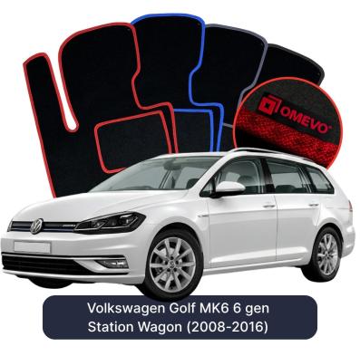 Velurové autokoberce OMEVO pro Volkswagen Golf MK6 6 gen Kombi (2008-2016)