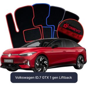 Velurové autokoberce OMEVO pro Volkswagen ID.7 GTX 1 gen Liftback (2023-2026)
