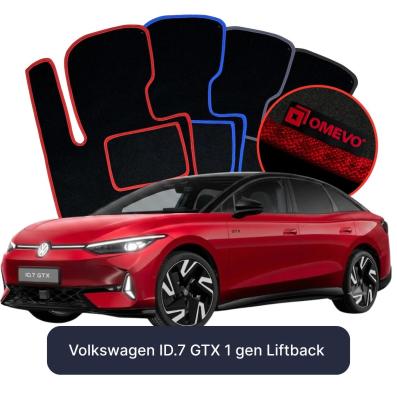Velurové autokoberce OMEVO pro Volkswagen ID.7 GTX 1 gen Liftback (2023-2026)