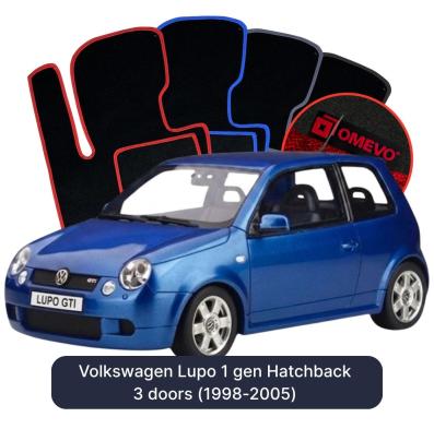 Velurové autokoberce OMEVO pro Volkswagen Lupo 1 gen Hatchback 3 dveře (1998-2005)