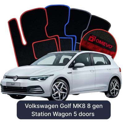 Velurové autokoberce OMEVO pro Volkswagen Golf MK8 8 gen Kombi 5 dveří (2019-2025)