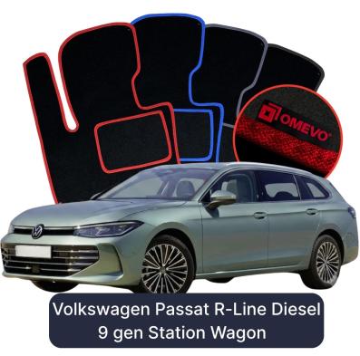 Velurové autokoberce OMEVO pro Volkswagen Passat R-Line Diesel  9 gen Kombi (2024-2025)