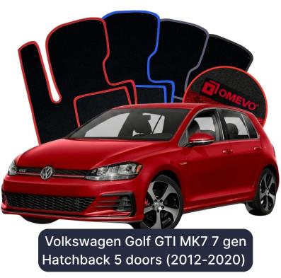 Velurové autokoberce OMEVO pro Volkswagen Golf GTI MK7 7 gen Hatchback 5 dveří (2012-2020)