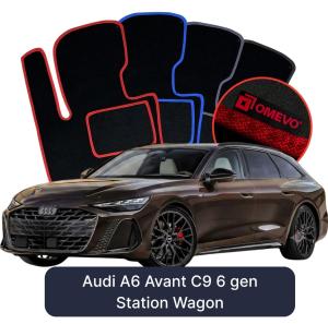 Velurové autokoberce OMEVO pro Audi A6 Avant C9 6 gen Kombi (2024-2025)