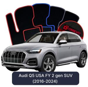 Velurové autokoberce OMEVO pro Audi Q5 USA FY 2 gen SUV (2016-2024)
