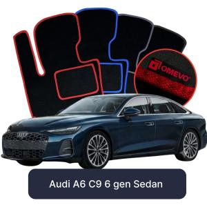 Velurové autokoberce OMEVO pro Audi A6 C9 6 gen Sedan (2024-2025)