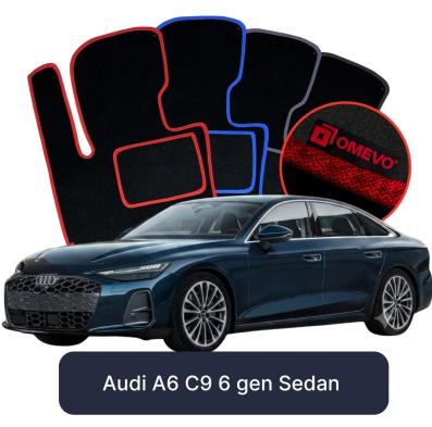 Velurové autokoberce OMEVO pro Audi A6 C9 6 gen Sedan (2024-2025)
