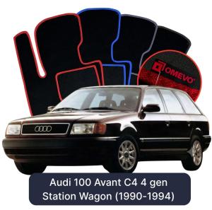 Velurové autokoberce OMEVO pro Audi 100 Avant C4 4 gen Kombi (1990-1994)